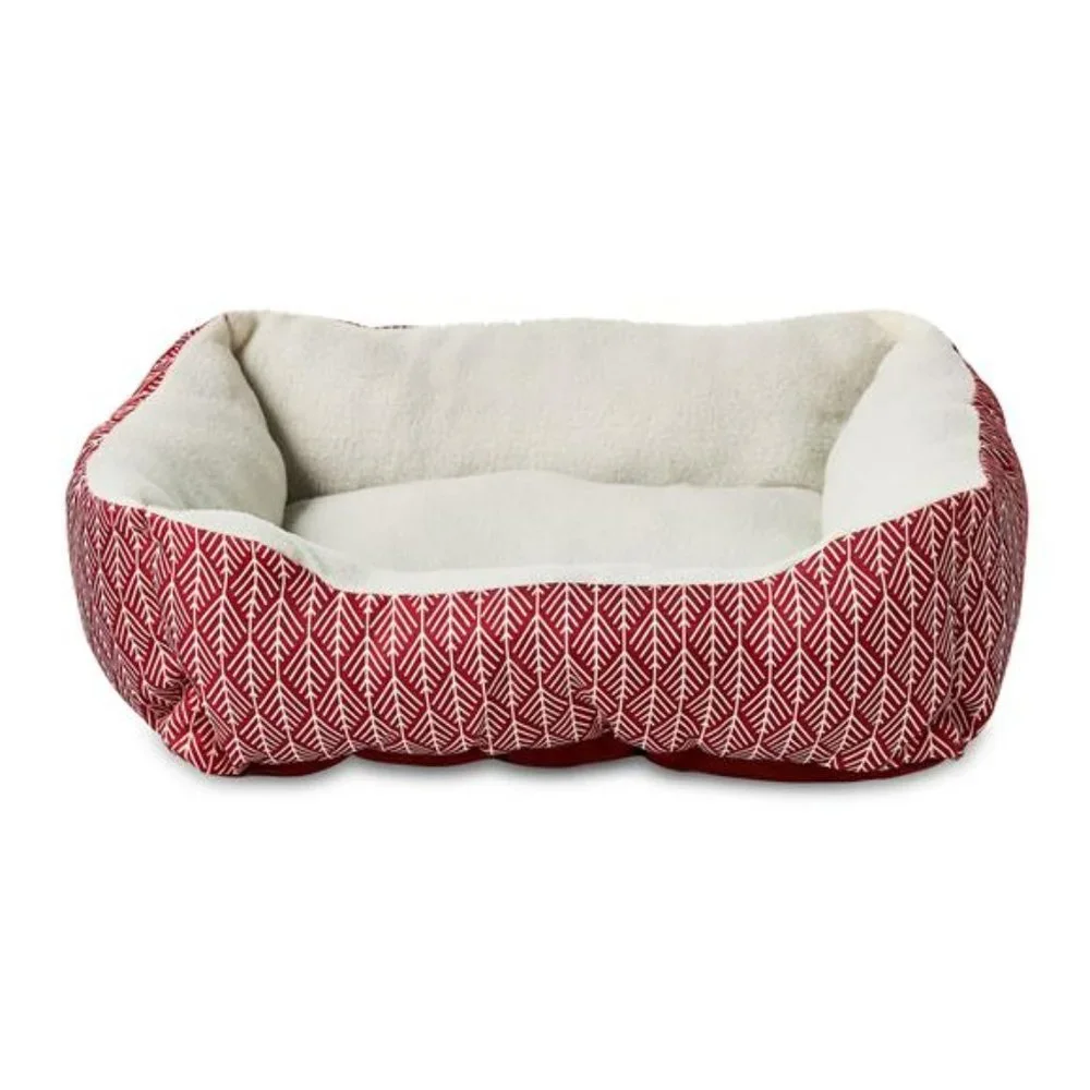 Small Cuddler Dog Bed, Rust